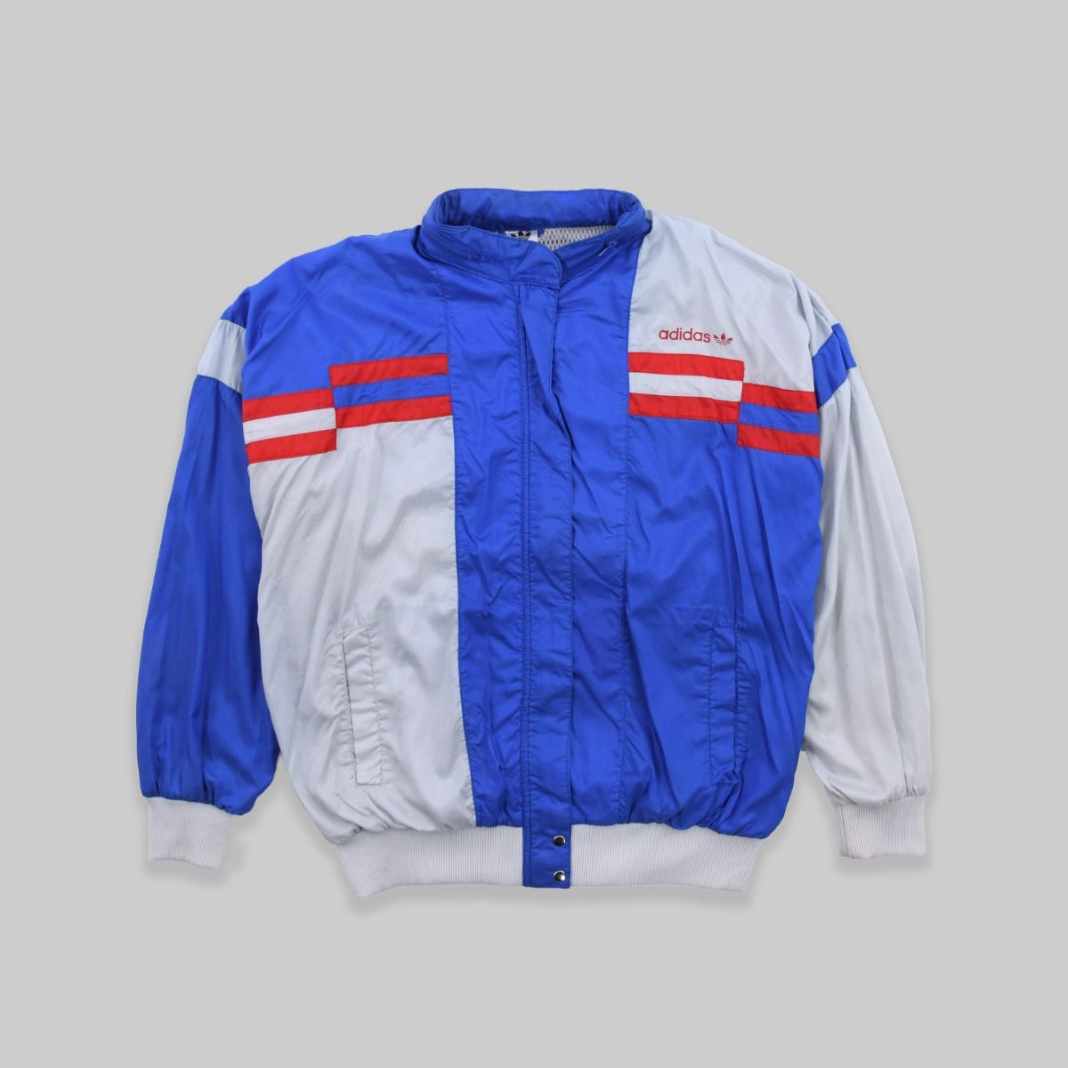 Adidas 1980s  Colour Block Panelling Shell Jacket