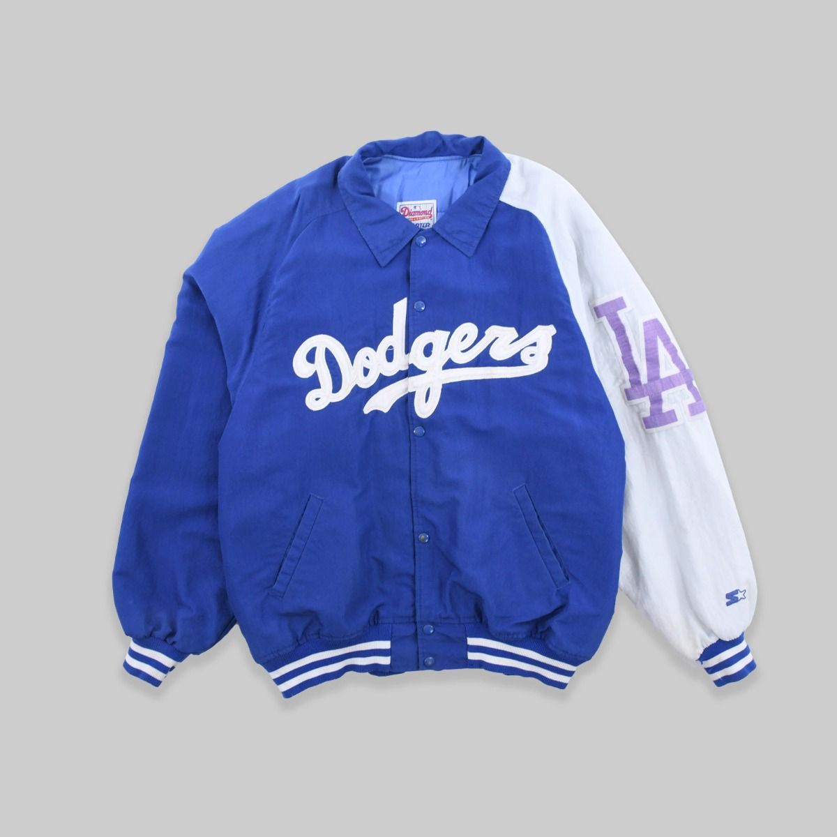 LA Dodgers Starter 1980s Padded Bomber Jacket