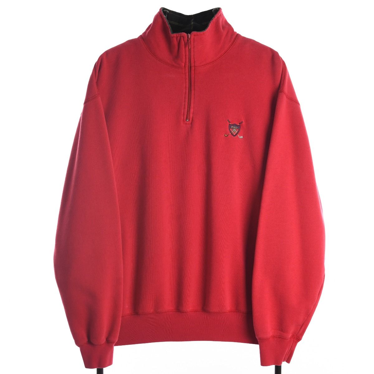 Ralph Lauren Polo Golf Quarter Zip Red Sweatshirt