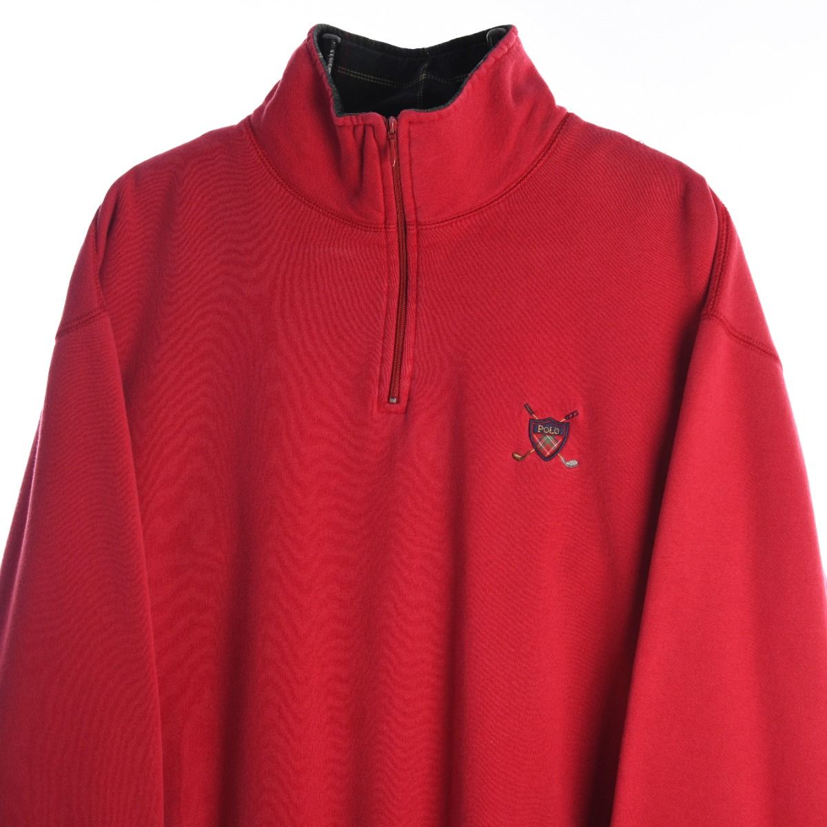 Ralph Lauren Polo Golf Quarter Zip Red Sweatshirt