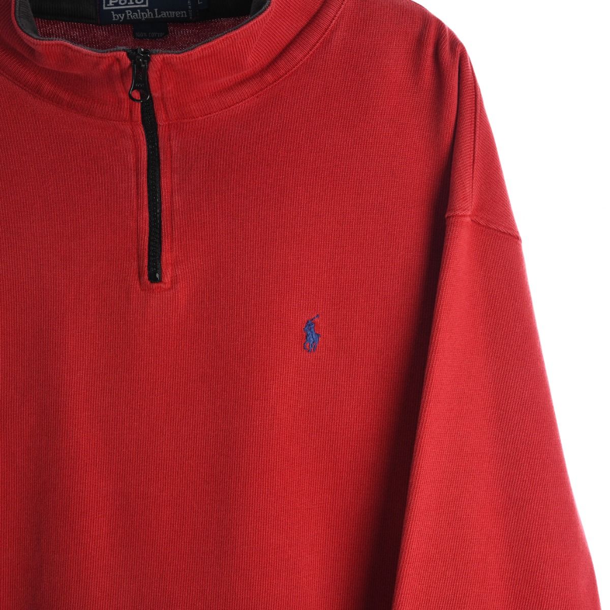 Polo Ralph Lauren 1990s Ribbed Quarter-Zip Sweatshirt