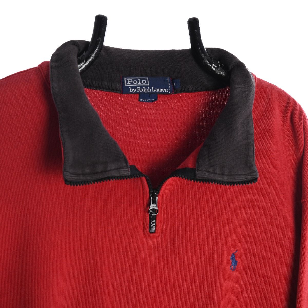 Polo Ralph Lauren 1990s Ribbed Quarter-Zip Sweatshirt