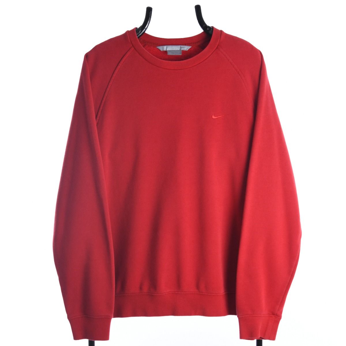 Nike Early 2000s Red Sweatshirt With Breast Swoosh logo