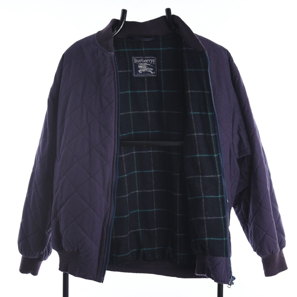 Burberry 1980s Quilted Bomber Jacket