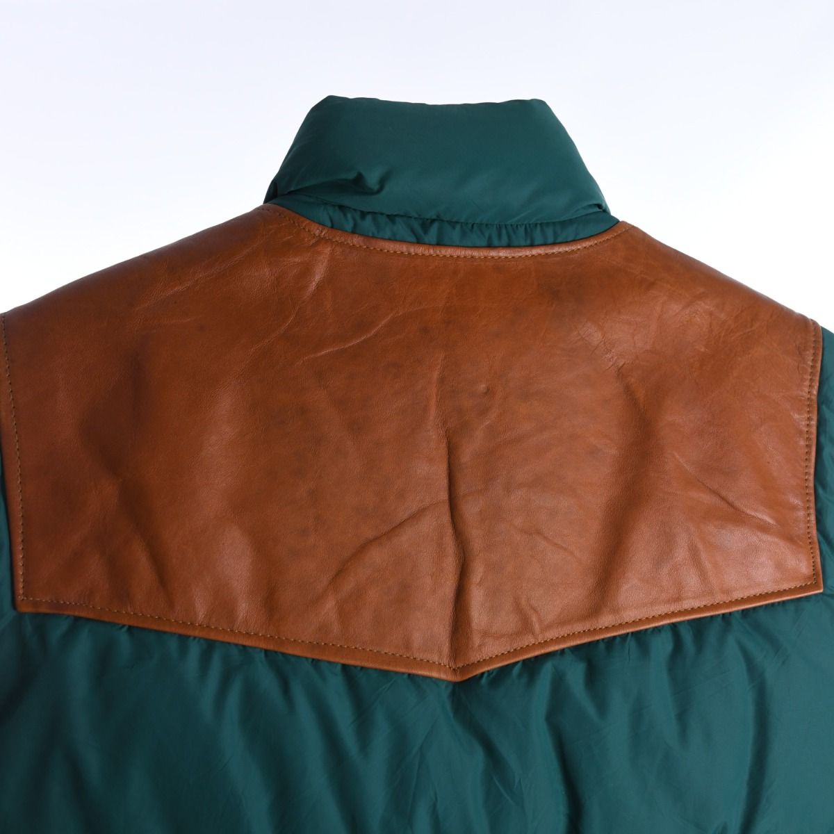 Schott 1980s Leather Goose Down Vest