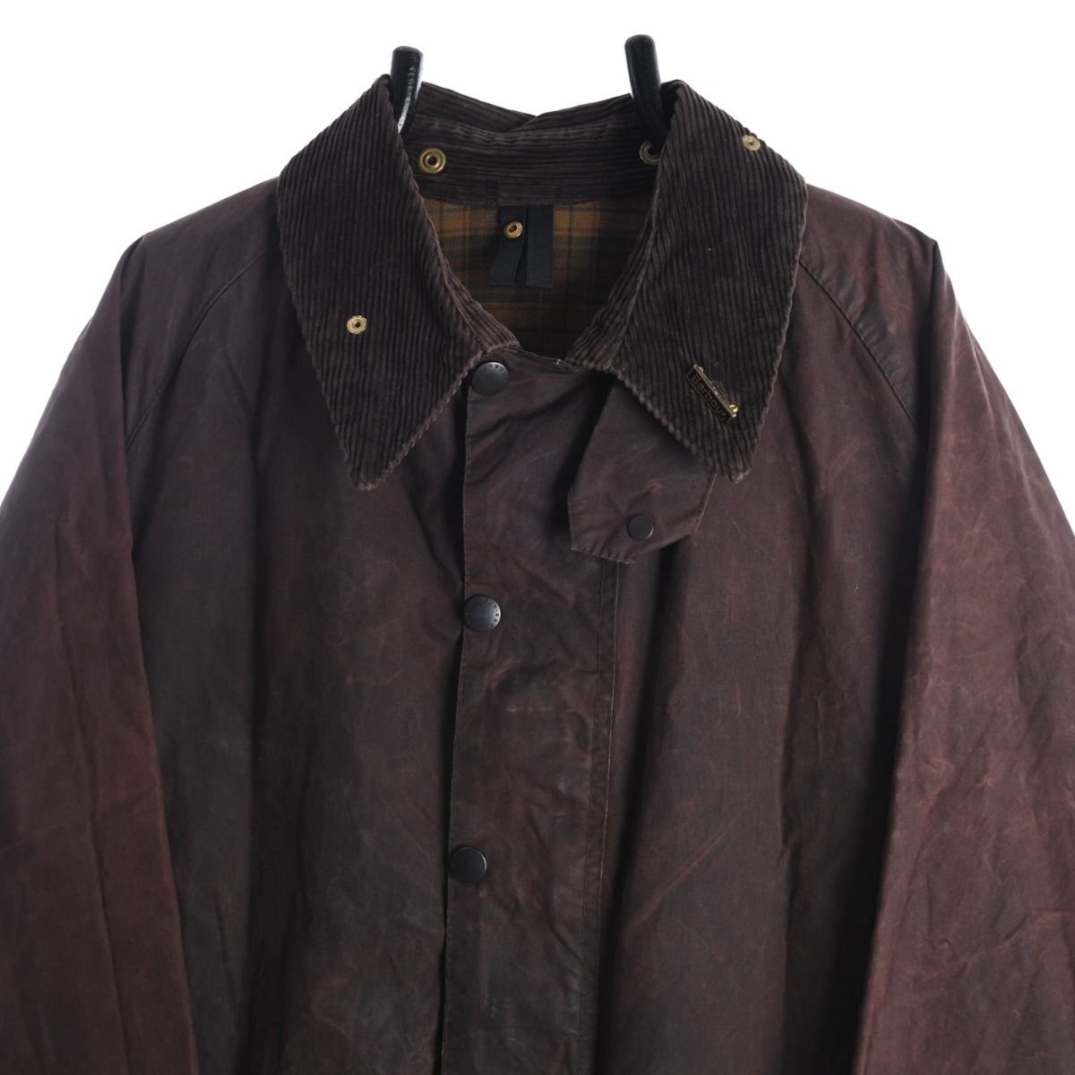 Barbour 1990s Beaufort Wax Cotton Brown Jacket