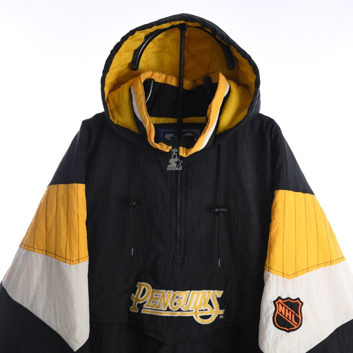 Pittsburgh Penguins X Starter 1990s Half-Zip Padded Jacket