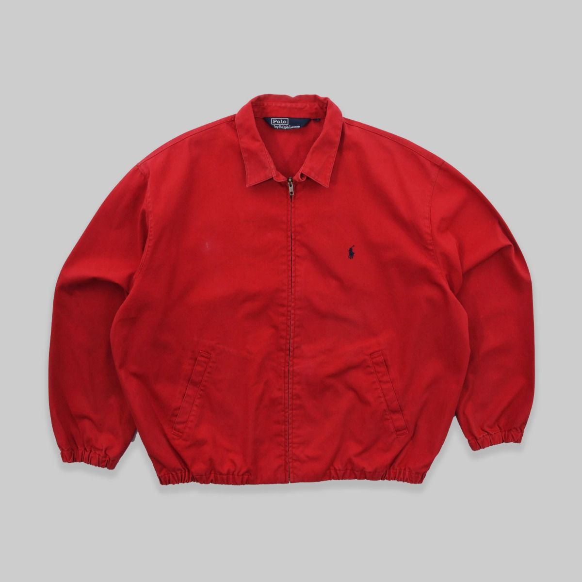 Ralph Lauren Cotton Harrington Jacket in Red
