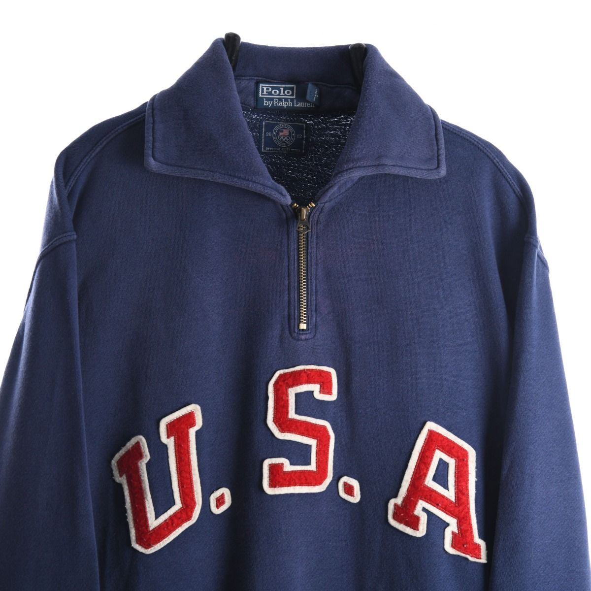 Polo Ralph Lauren Quarter-Zip Navy Blue Sweatshirt