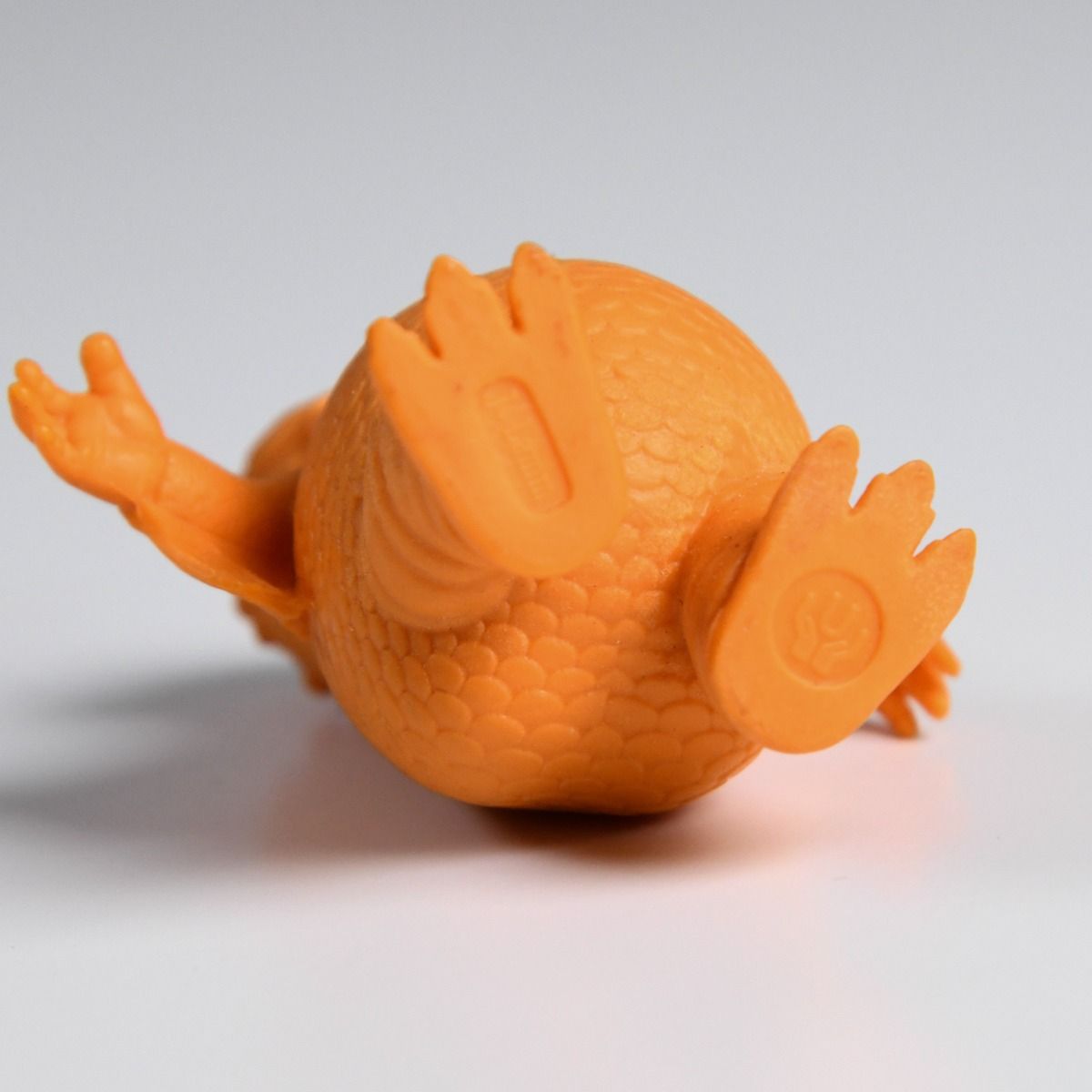 Jeff Lamm Mini Orange Greasebat Gummi Playset Figures Kaiju Keshi