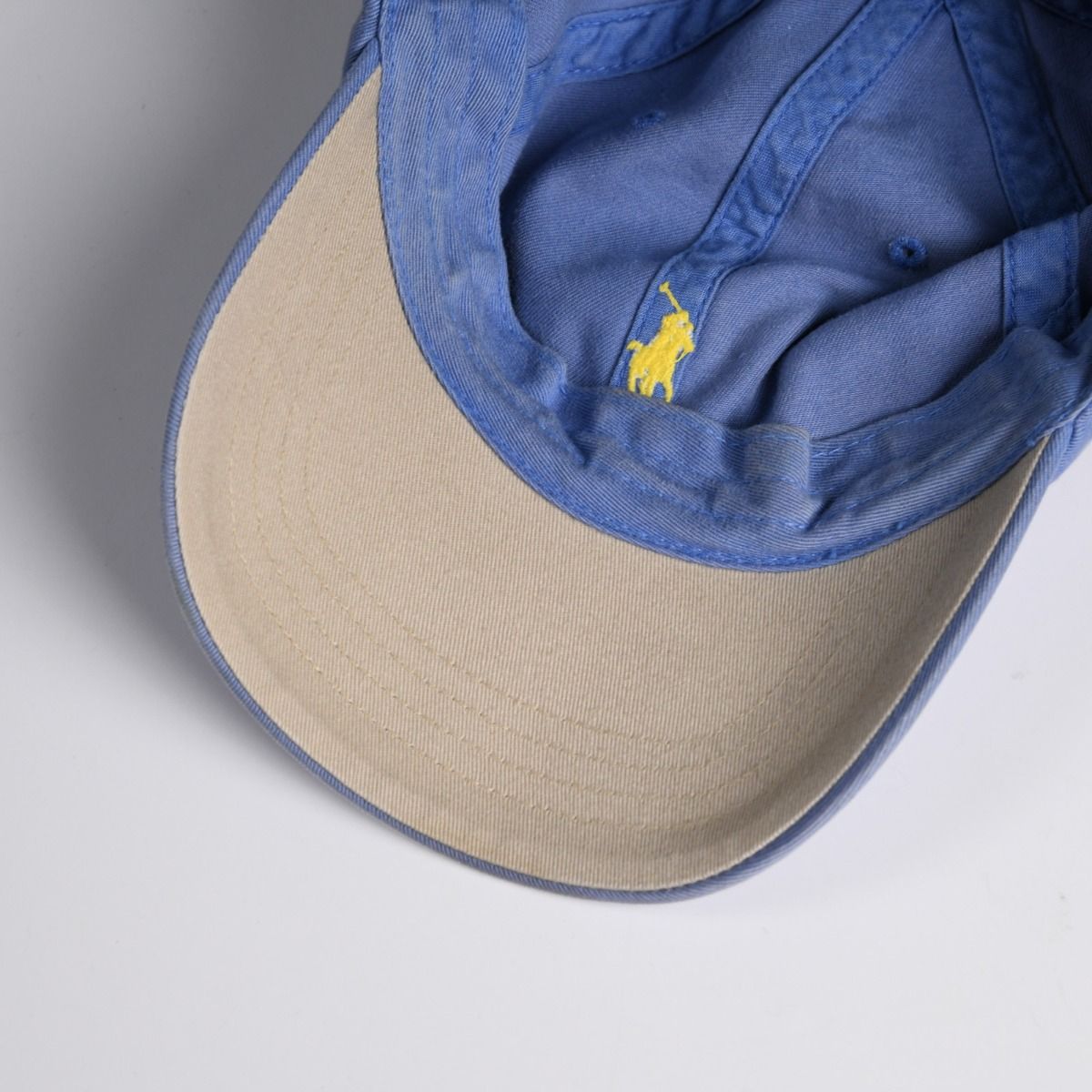 Ralph Lauren Hat Light Blue With Yellow