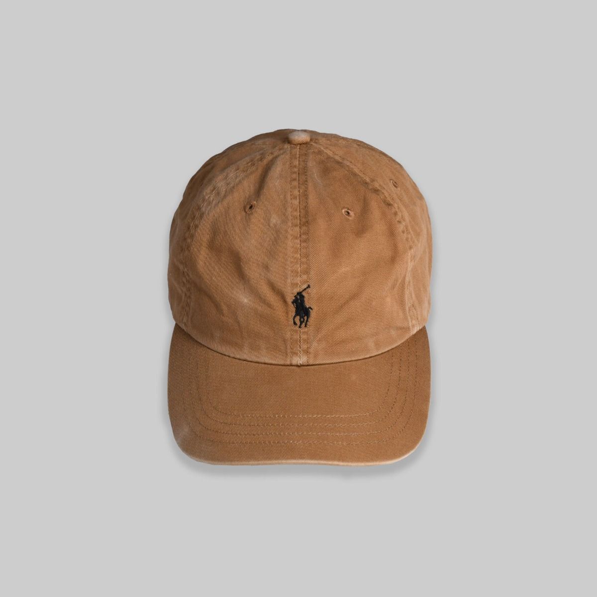 Ralph Lauren Brown Hat With Black Logo