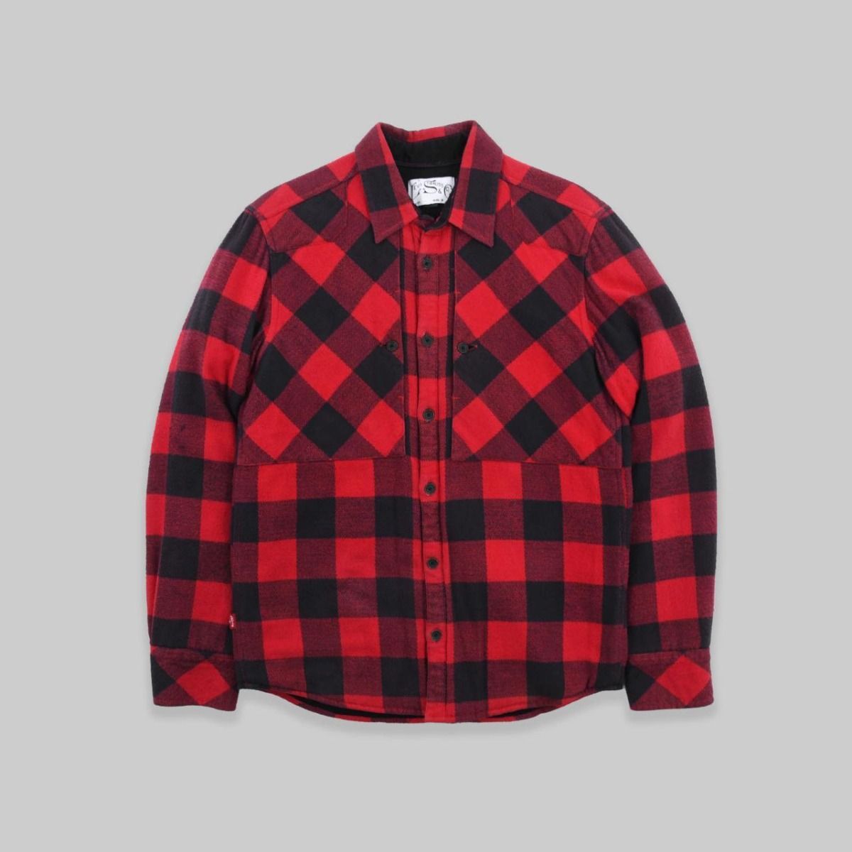 Levi's Red & Black Wool Over Shirt