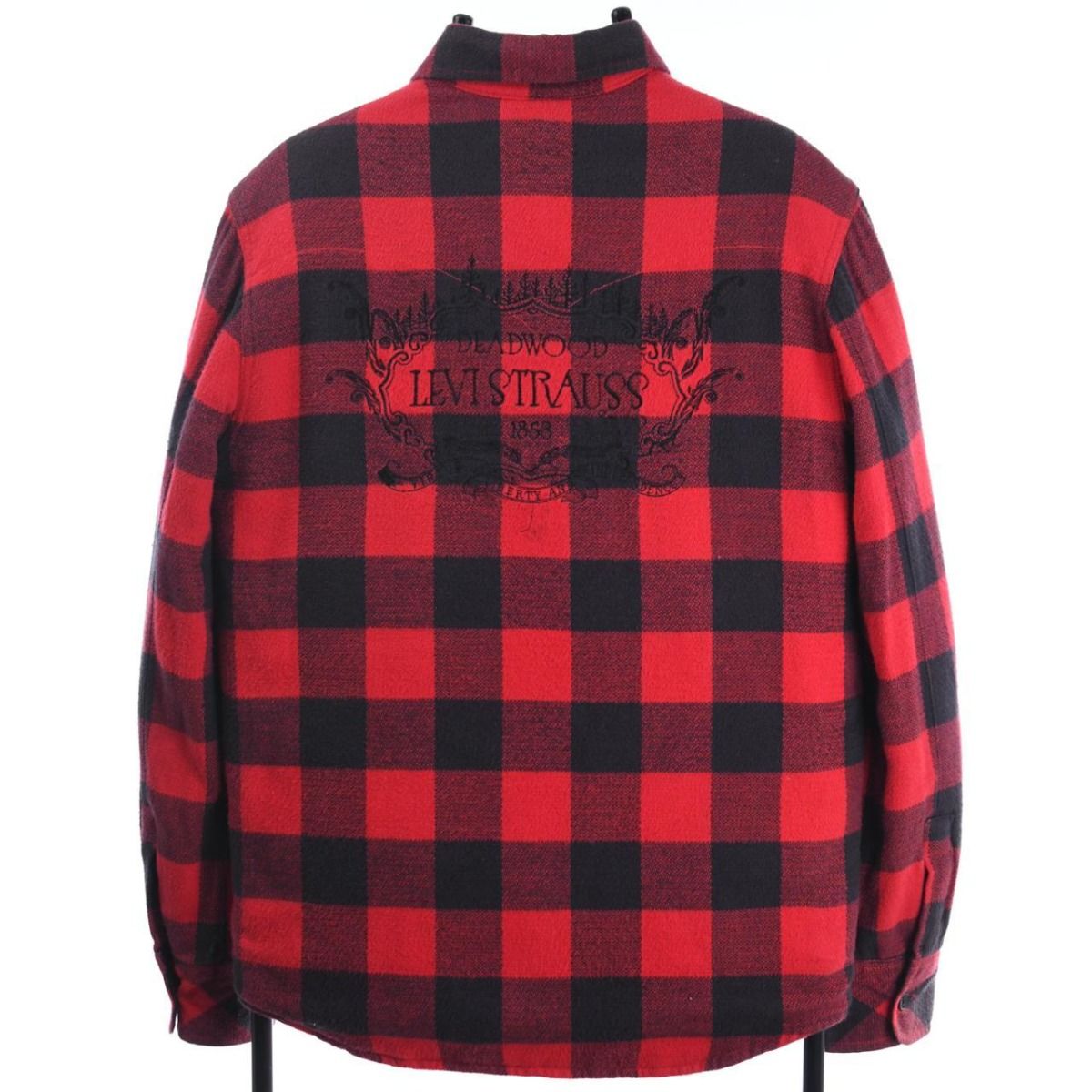 Levi's Red & Black Wool Over Shirt