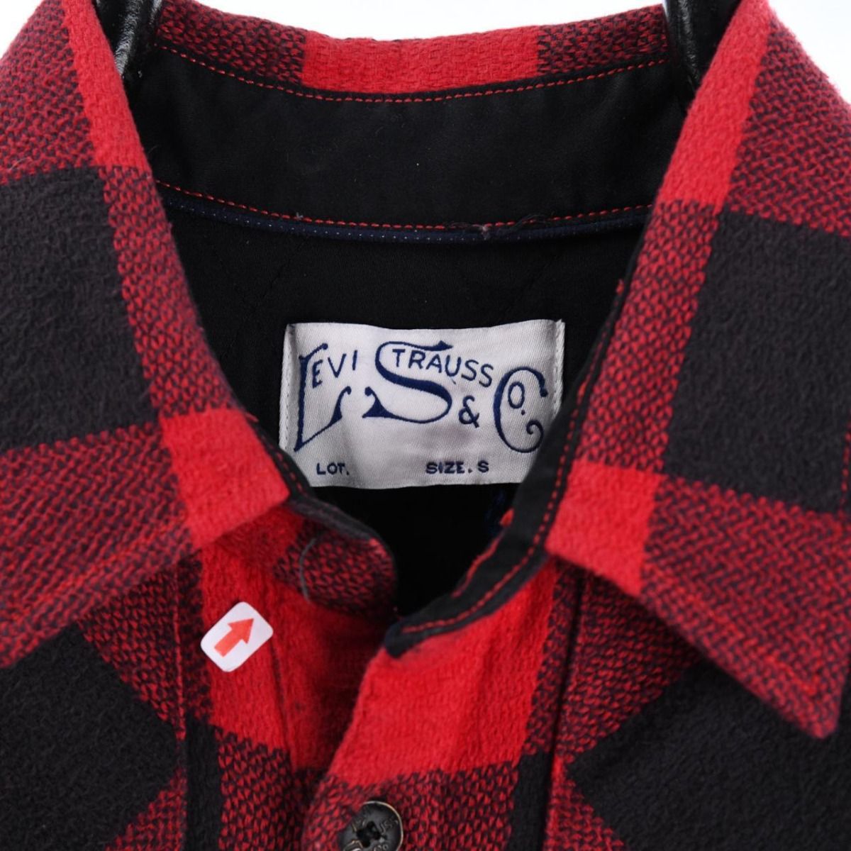 Levi's Red & Black Wool Over Shirt