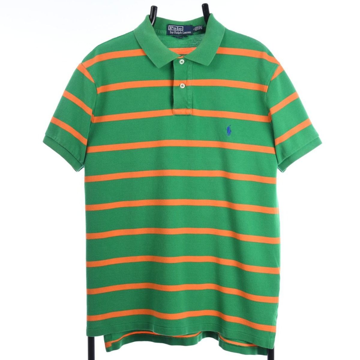 Ralph Lauren Green & Orange Striped Polo Shirt