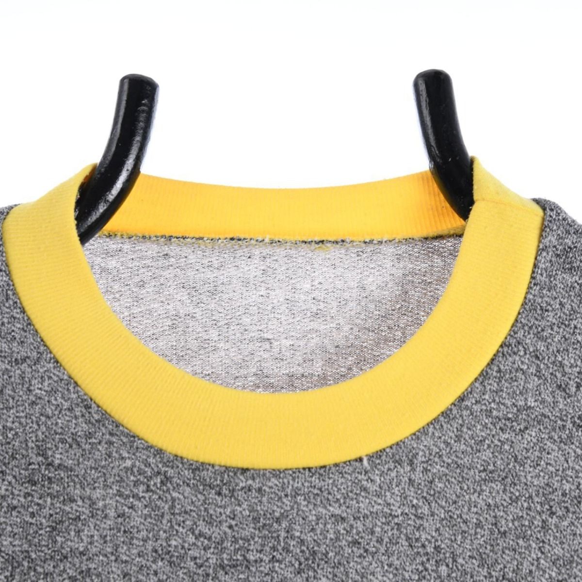 Adidas Heather Grey & Yellow Sweatshirt