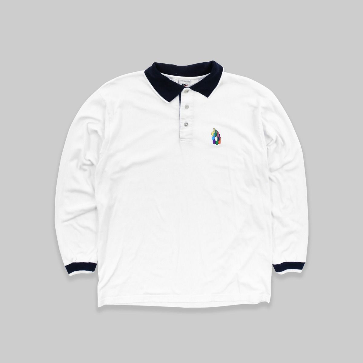 Nike 1990s Long Sleeve Polo shirt