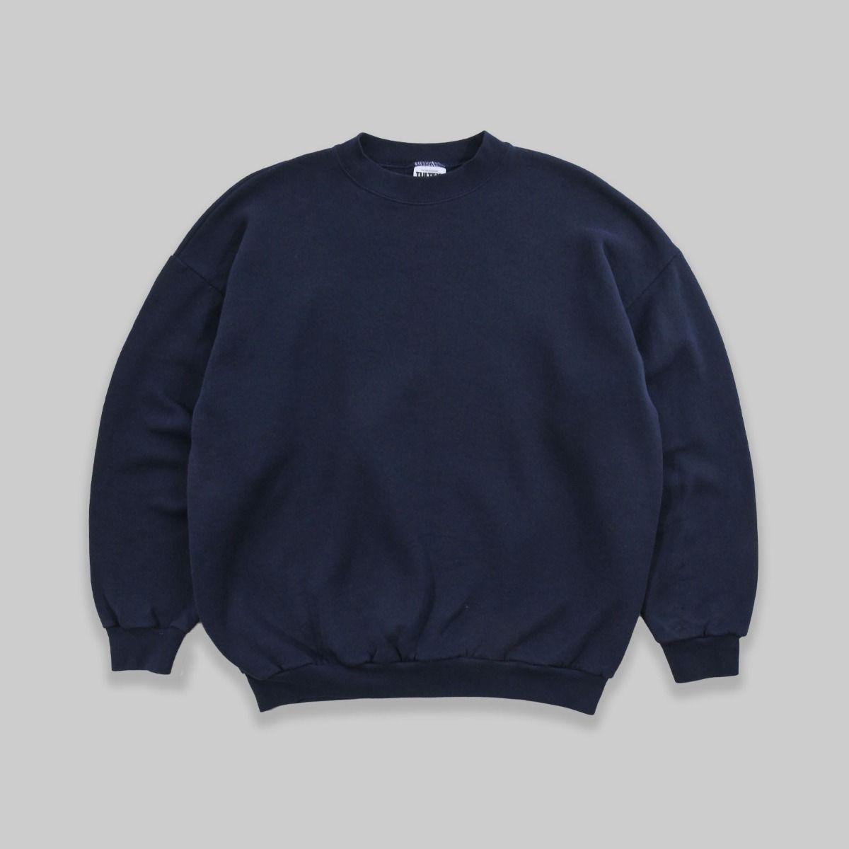 Tultex 1990s Dark Blue Blank Sweatshirt