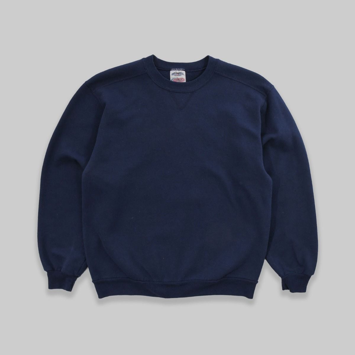 Jerzees Late 1990s Blank Navy Sweatshirt