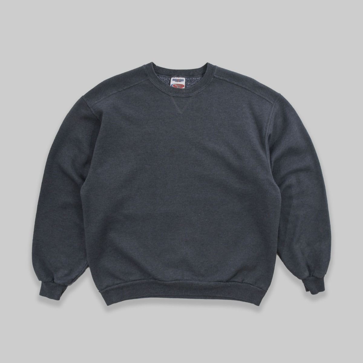 Jerzees Late 1990s Blank Grey Sweatshirt