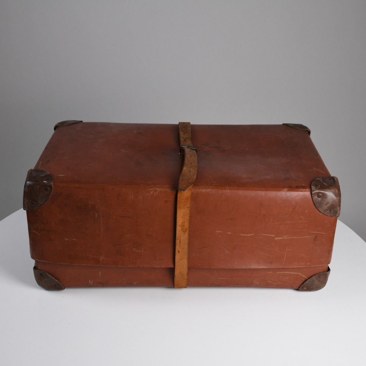 Vintage Early 1900s Hard Shell Suitcase
