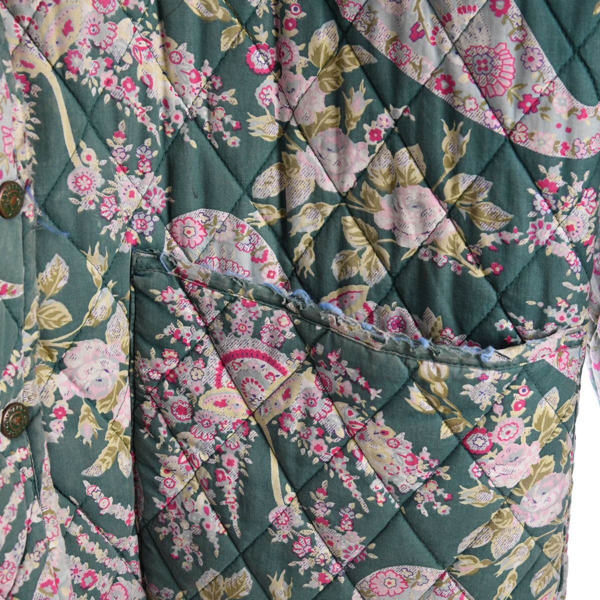 Best Company 1980s Quilted Floral Jacket