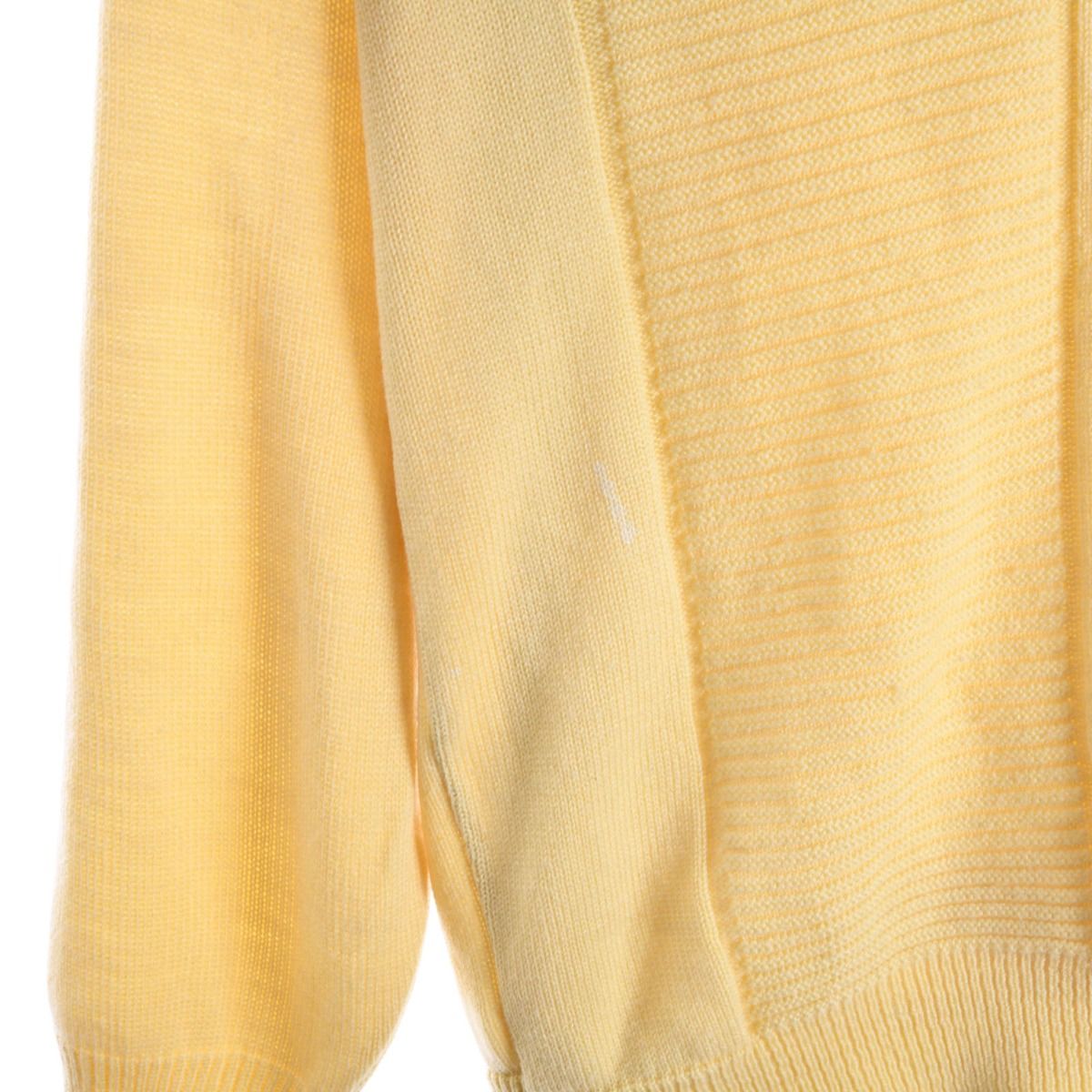 Lacoste 1980s Pastel Yellow Jumper