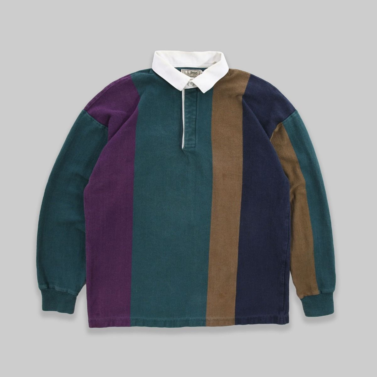 LL Bean 1980s Multicolour Rugby Shirt
