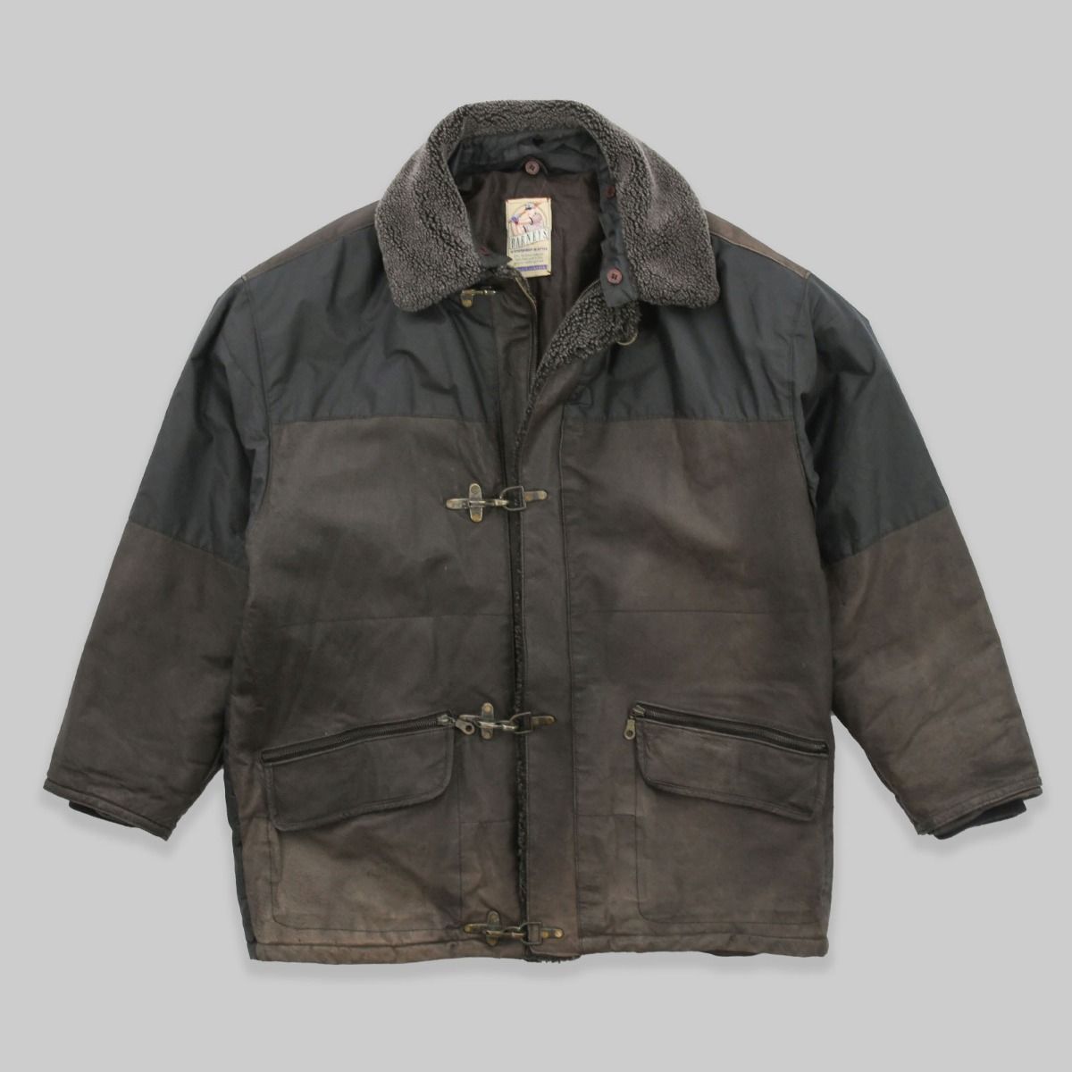 Vintage Barneys 1980s Leather Panelled Jacket