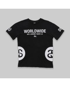 Stussy T-Shirt With Big 'worldwide' Print Design