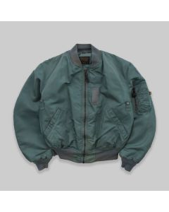 Alpha Industries 1990s MA-1 Bomber Green Jacket