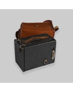 Vintage Kodak Box Brownie No.2 Camera & Case