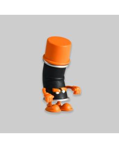 Kidrobot x MAD Bent World Vandals Fat Can (Orange)