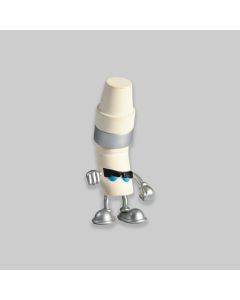 Kidrobot x MAD Bent World Vandals Steady (White)