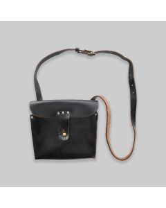 1960s Heavy Leather Money Bag