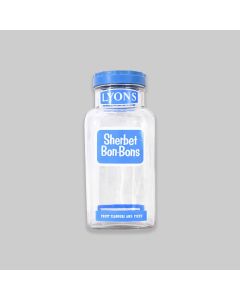 Lyons Sherbet Bon Bons Glass Jar