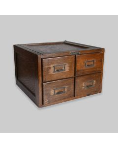 1950s Wooden Index Drawers