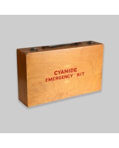 Wooden Cyanide Emergency Kit Box