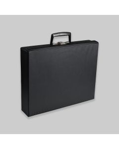 1970s Black Briefcase with Leather Effect