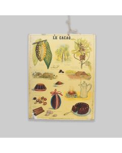 Vintage 1950s French School Poster 'Le Cacao' Musée scolaire