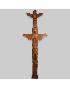 Vintage Wooden Totem Pole 2.5m