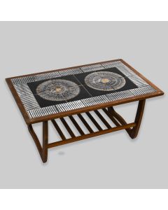 Vintage Tile Topped Coffee Table