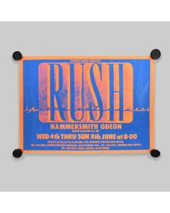 Rush Hammersmith Odeon Gig Concert Poster 100x76cm