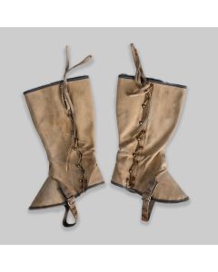 Vintage Military Canvas Leggings / Gaiters
