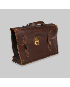 Mid Century Leather Briefcase