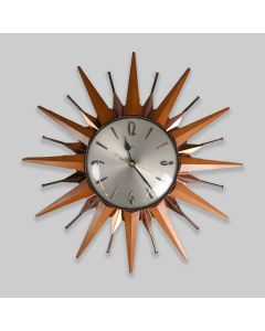 Metamec 1960s Sunburst Clock