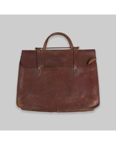 Vintage Brown Leather Music Satchel