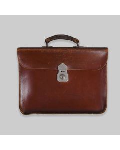 Vintage Mid Century Pendragon Brown Leather Briefcase