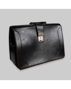 Vintage Mid Century Pendragon Black Leather 'Kalamazoo' Briefcase